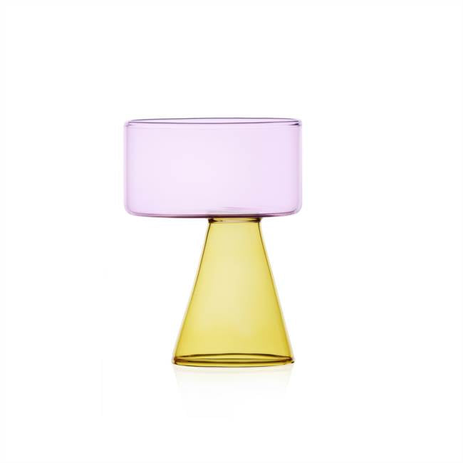 Travasi glass amber/pink