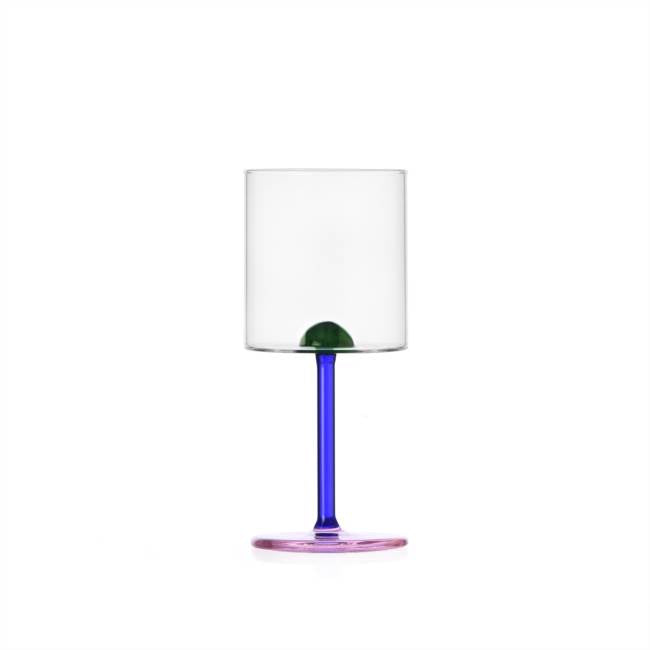Luna goblet dot green