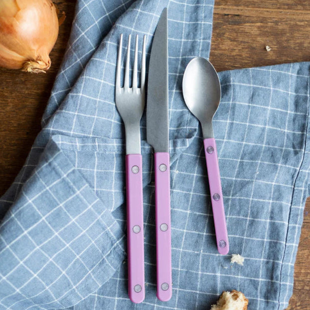 Vintage Bistrot 4 Piece Cutlery Set, Pink