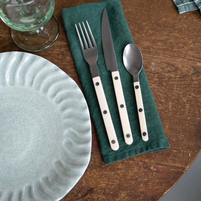 Vintage Bistrot 4 Piece Cutlery Set, Ivory