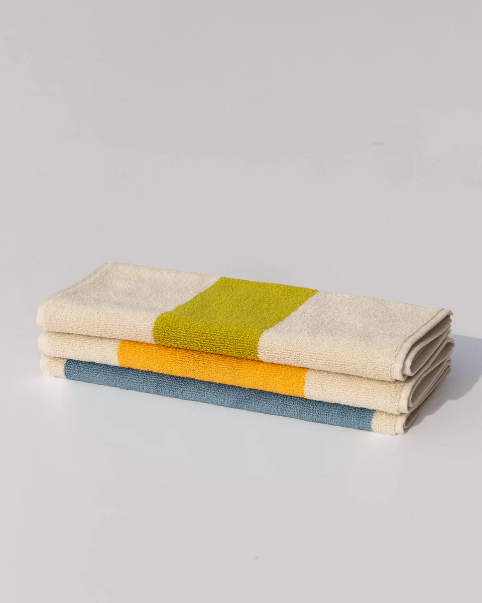 Suite 702 Hand Towel Set of 3 Lime/Sunny Yellow/Blue