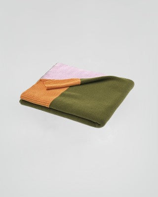 Merino Blanket Suite 702 Green/Orange/Pink