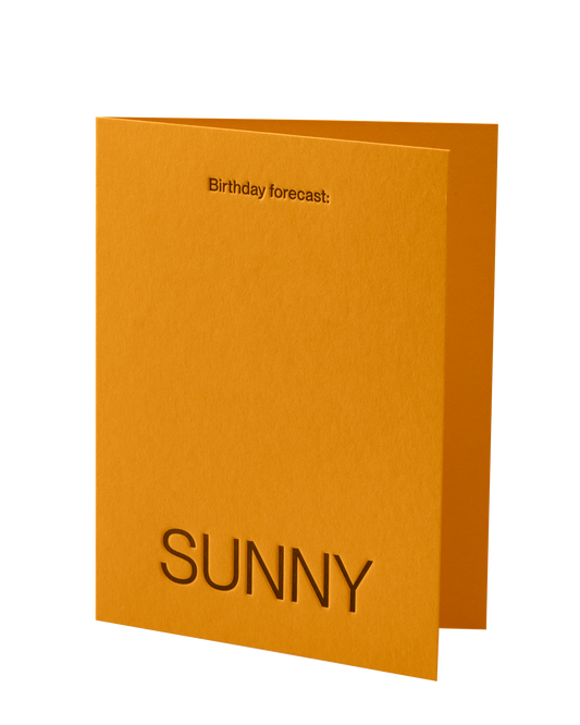 Birthday Forecast: Sunny, Gift Card