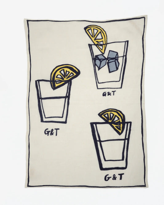 Amuse La Bouche G And T Tea towel