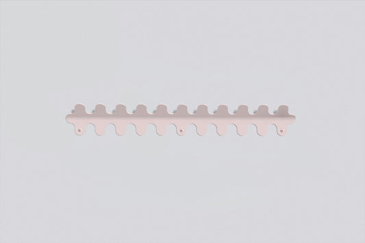 11 Hook Wiggle Wall Hanger - Matt Pink Sand