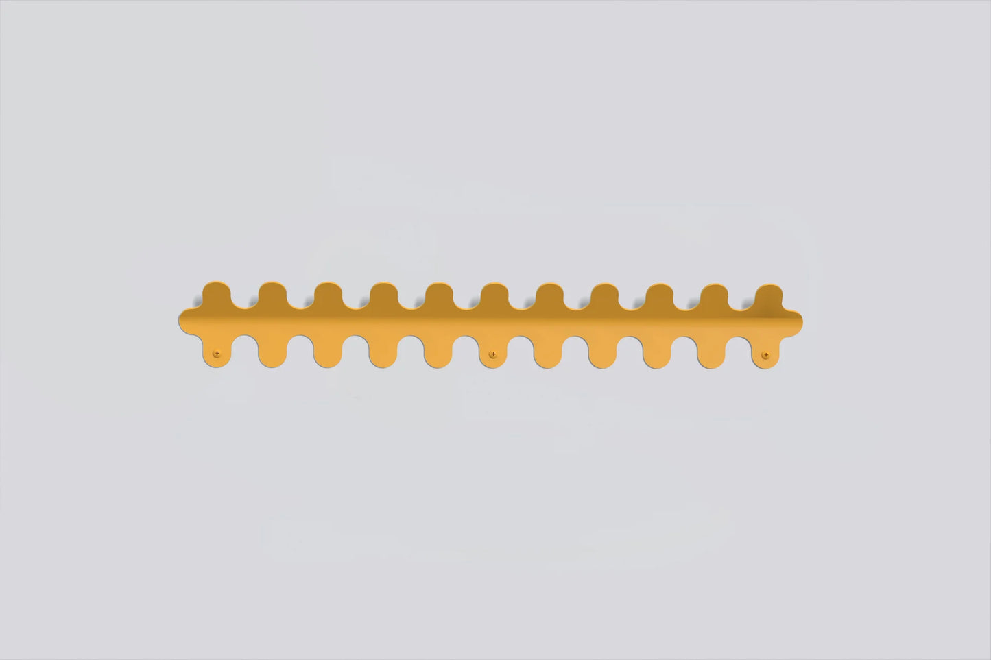 11 Hook Wiggle Wall Hanger - Matt Mustard Yellow