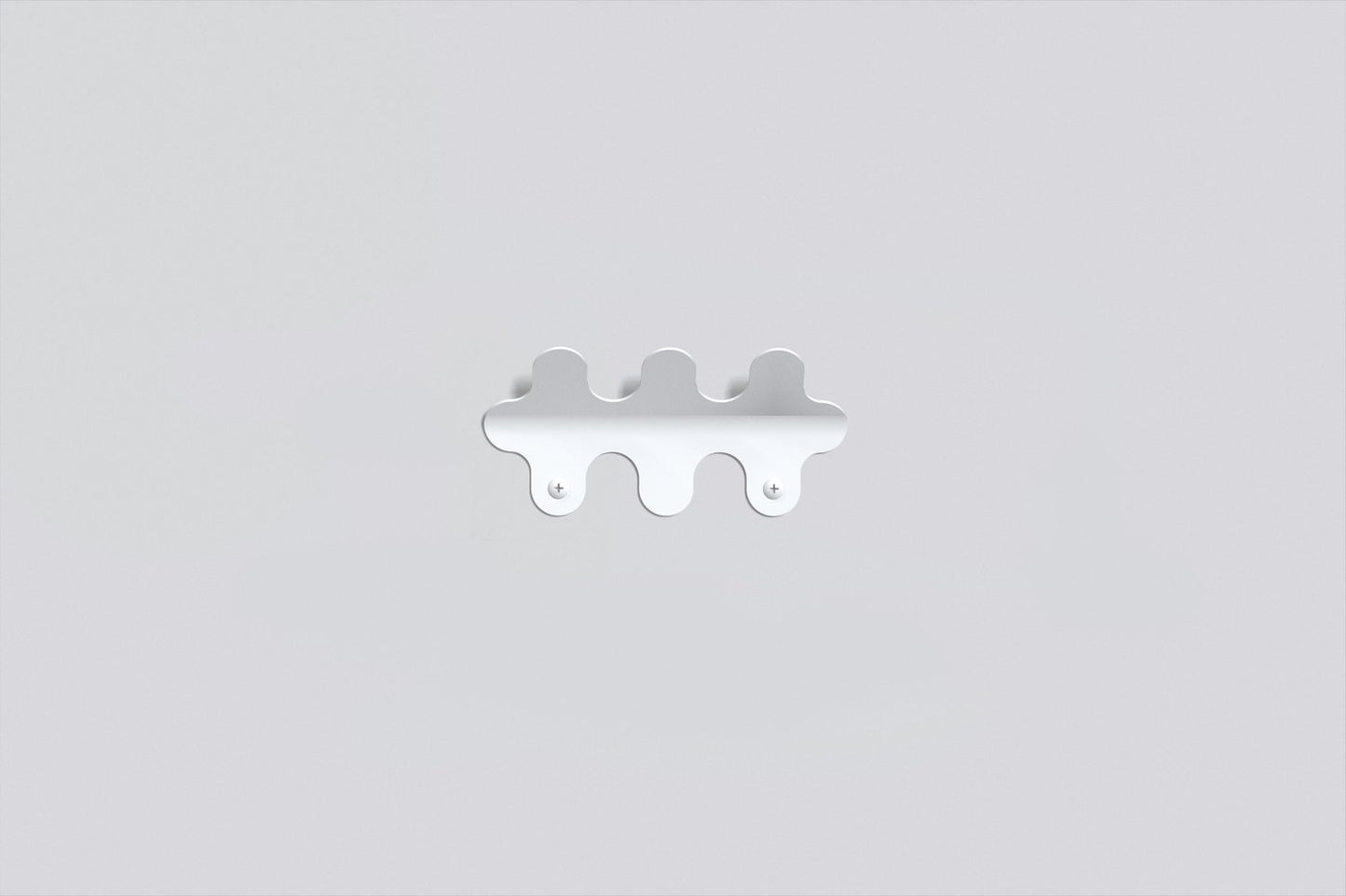 3 Hook Wiggle Wall Hanger - Matt White