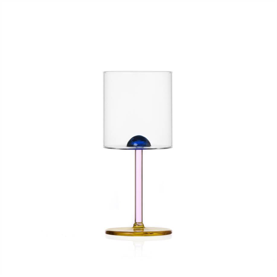 Luna goblet dot blue