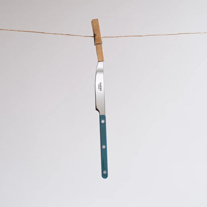Sabre Paris Shiny Bistrot 4-piece cutlery set in aquamarine, flat lay