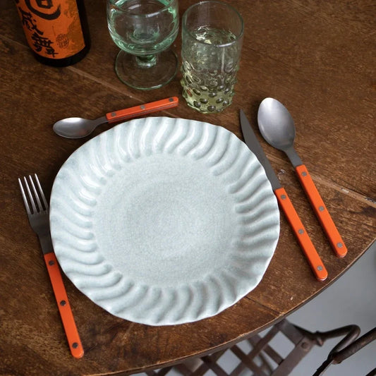 Sabre Paris Vintage Bistrot 4-piece cutlery set in orange, flat lay