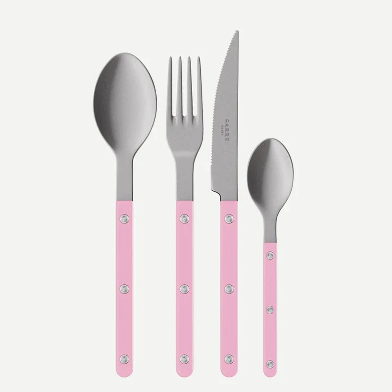 Sabre Paris Vintage Bistrot 4-piece cutlery set in pink