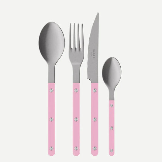 Sabre Paris Vintage Bistrot 4-piece cutlery set in pink