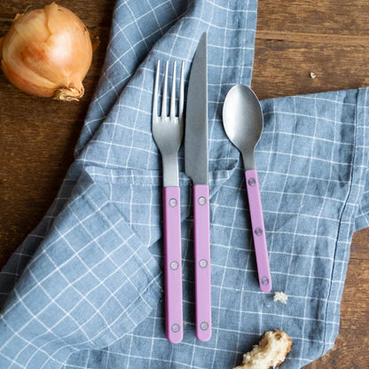 Sabre Paris Vintage Bistrot 4-piece cutlery set in pink, flat lay