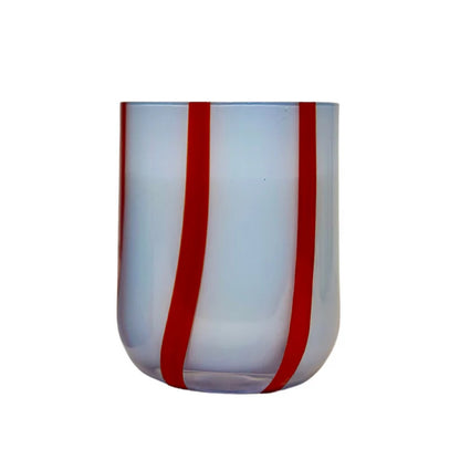 Atina Glassware Blue and Red