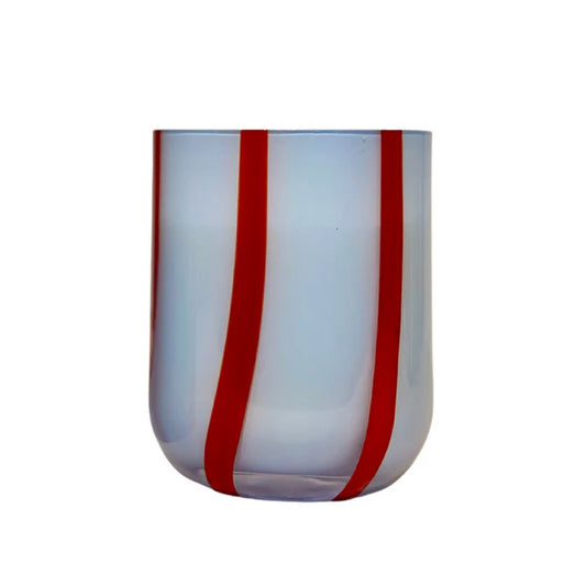 Atina Glassware Blue and Red