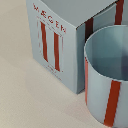 Atina Glassware Blue and Red