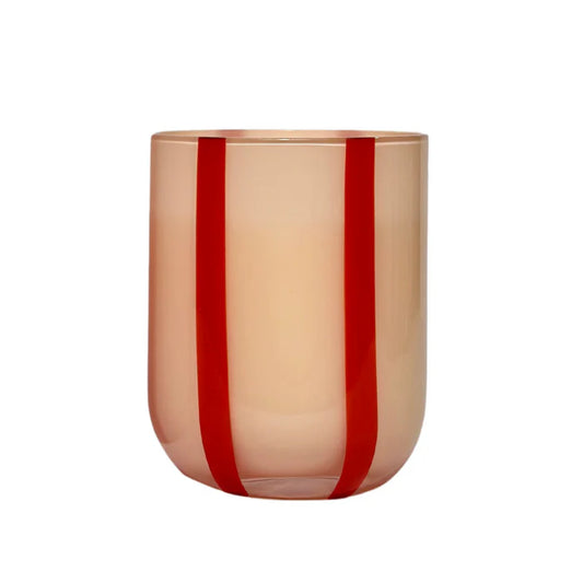 Atina Glassware Pink and Red