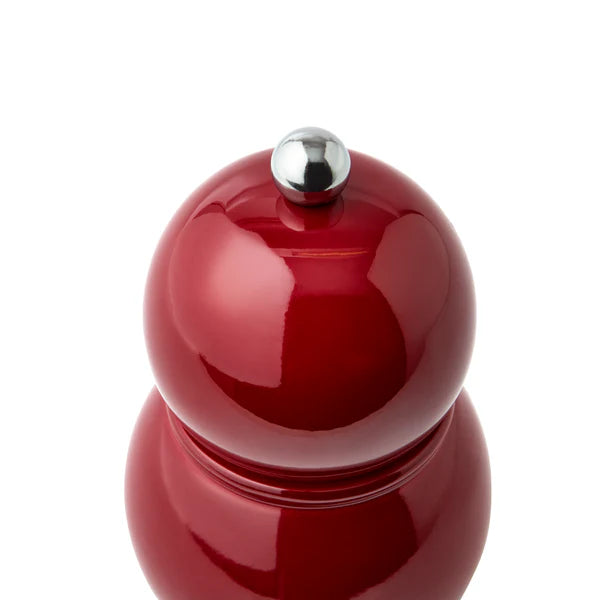 Addison Ross Cherry colour chubbie salt or pepper grinder in high gloss finish