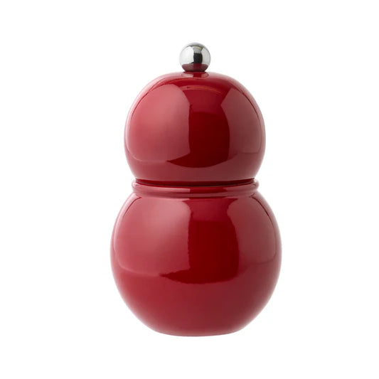 Addison Ross Cherry colour chubbie salt or pepper grinder in high gloss finish