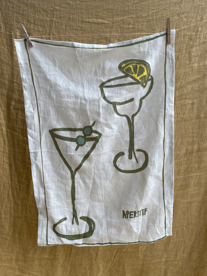 Amuse La Bouche Aperitif Tea Towel