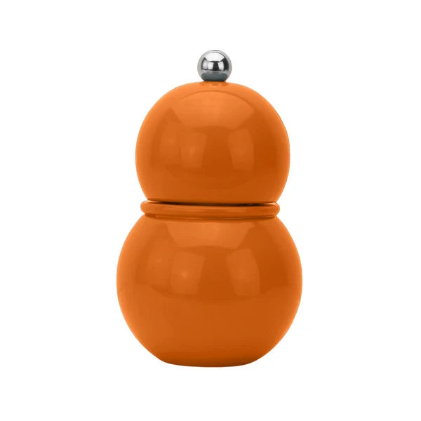 Addison Ross Chubbie salt and pepper mill in orange lacquer