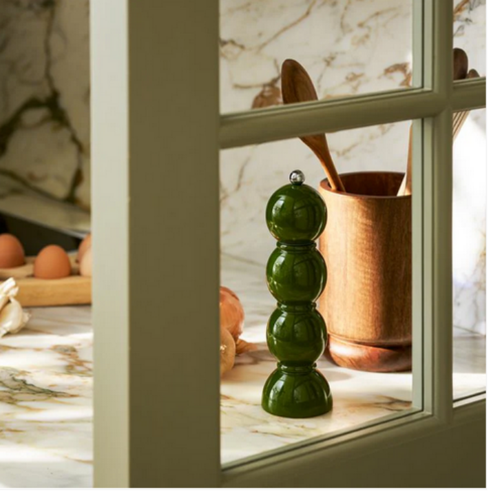 Khaki Bobbin Salt or Pepper Mill