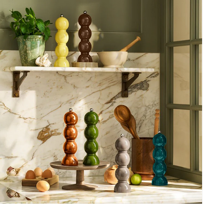 Mink Bobbin Salt or Pepper Mill