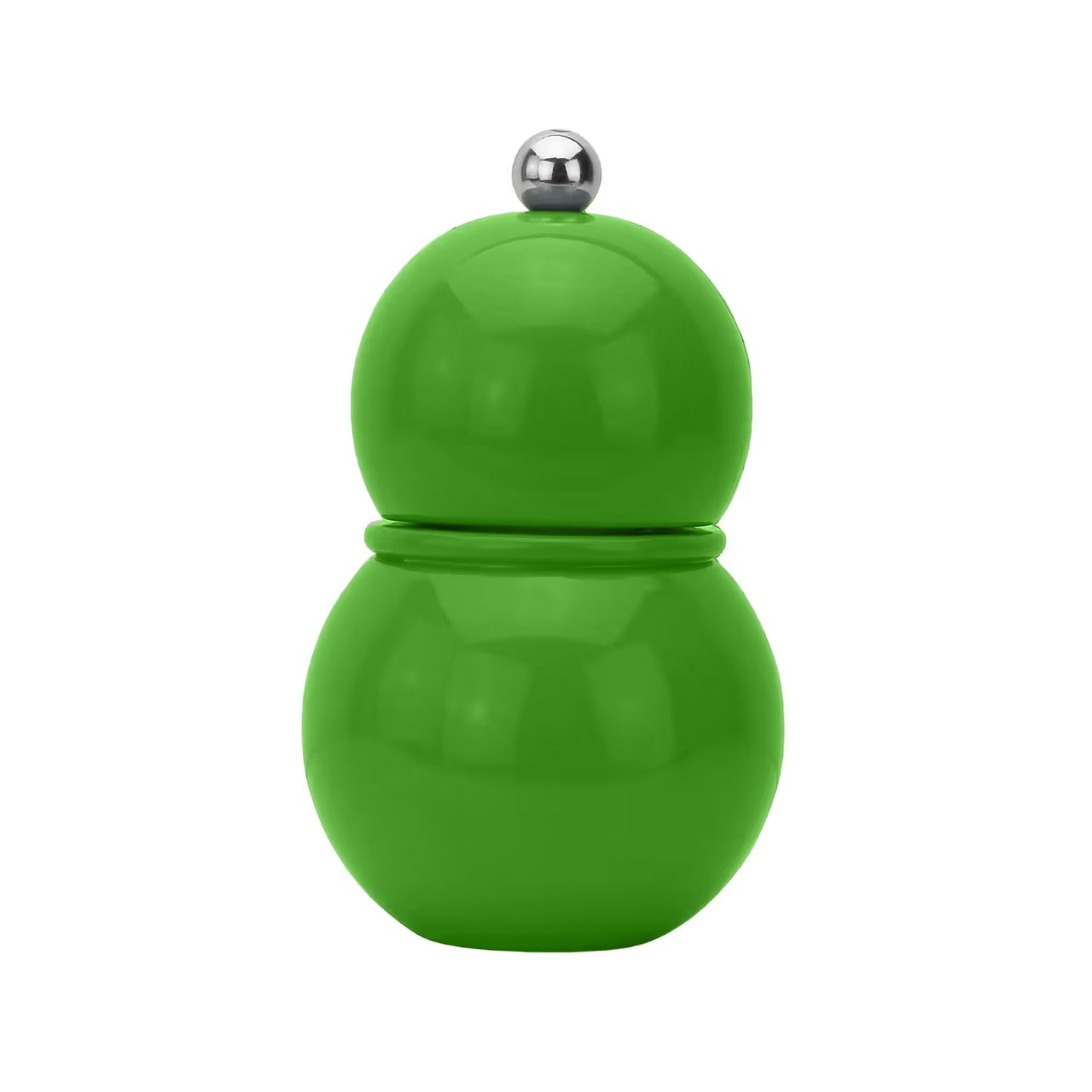 Addison Ross Chubbie salt and pepper mill in leaf green lacquer