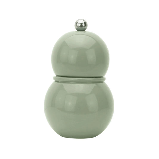 Addison Ross Chubbie salt and pepper mill in sage lacquer