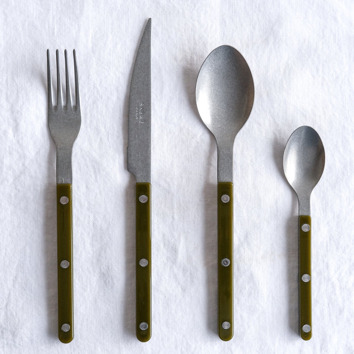 Vintage Bistrot 4 Piece Cutlery Set, Fern
