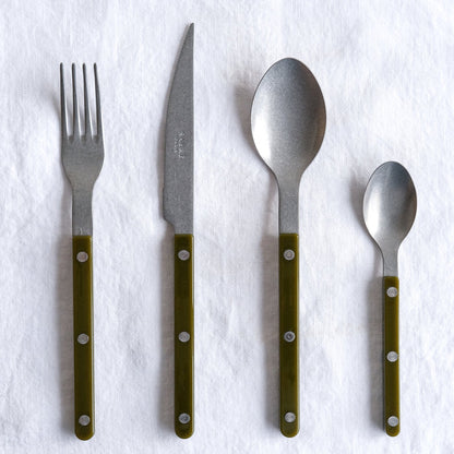Vintage Bistrot 4 Piece Cutlery Set, Fern